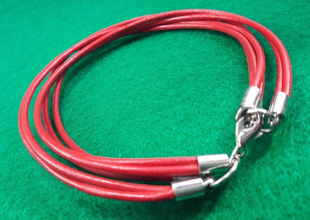 Red Leather Bracelet