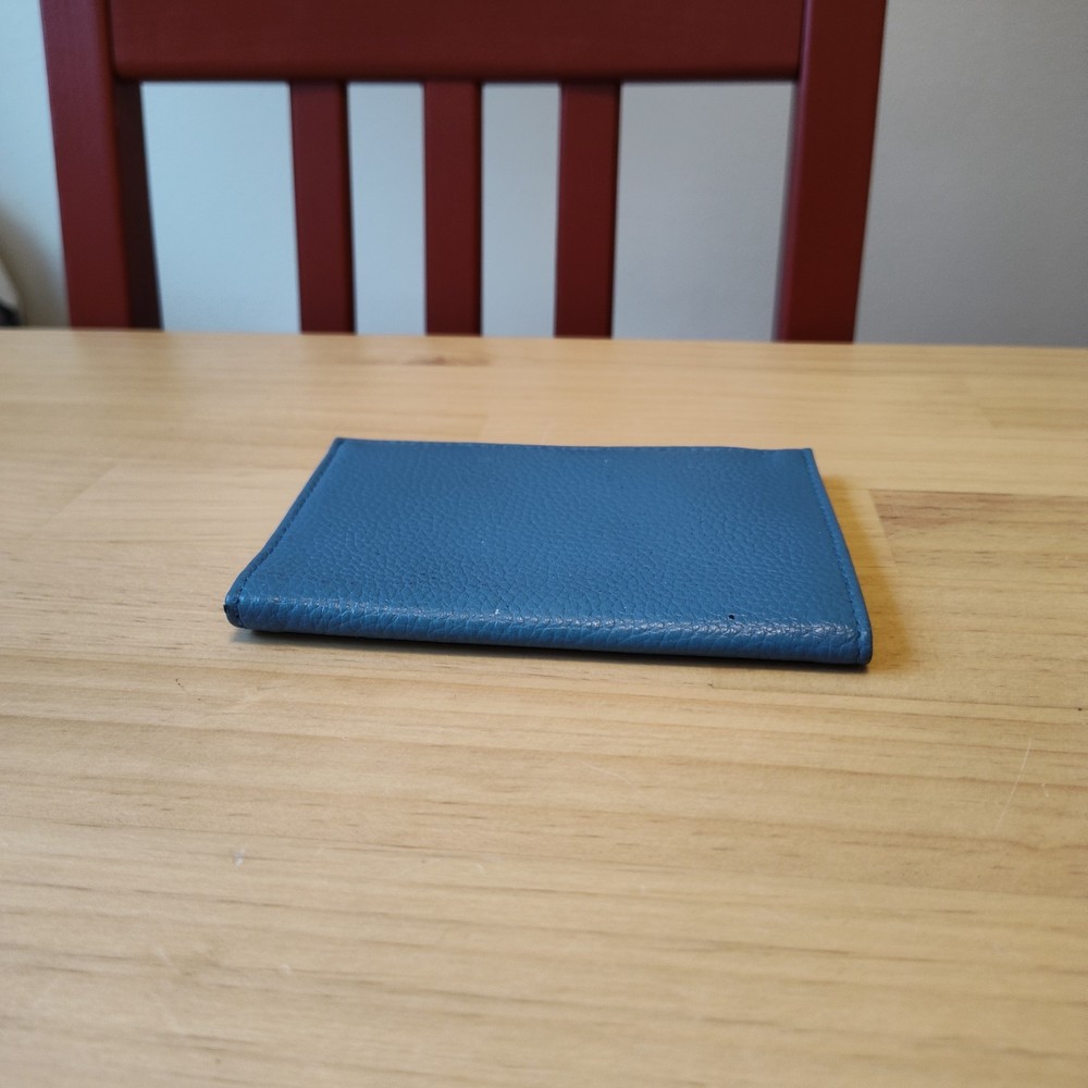 Blue Rolodex Passport Holder Folio Wallet