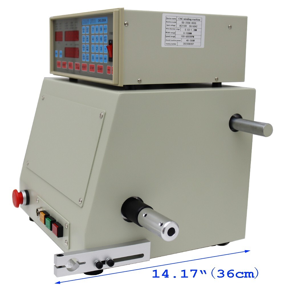 110V CNC Automatic Coil Winding Machine 400W Micro-Computer Controlled Winder