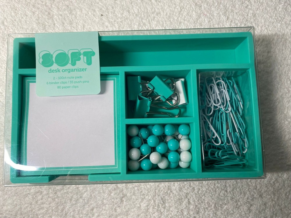 DESK ORGANIZER SOFT GREEN NEW