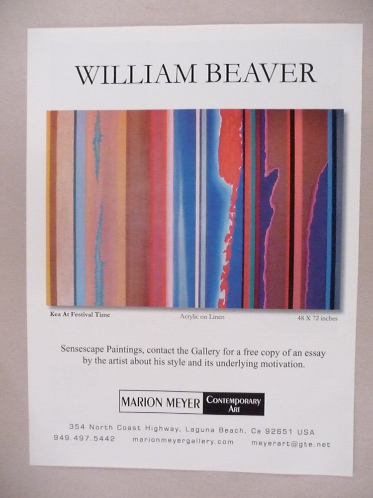 William Beaver MAGAZINE AD - 2009