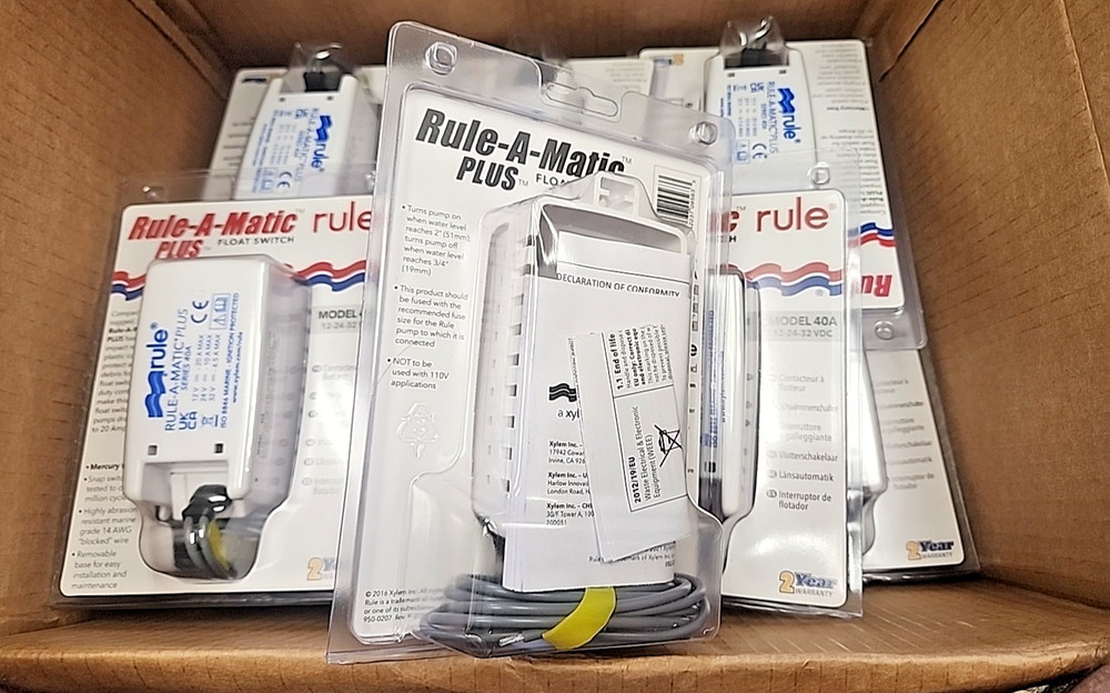 Rule-A-Matic® Plus Float Switch — Heavy-Duty Automatic Bilge Pump Switch ⚡💧