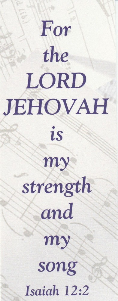 20 Christian Bookmarks, Scripture Verse Isaiah 12:2, Great Bible Study Activity