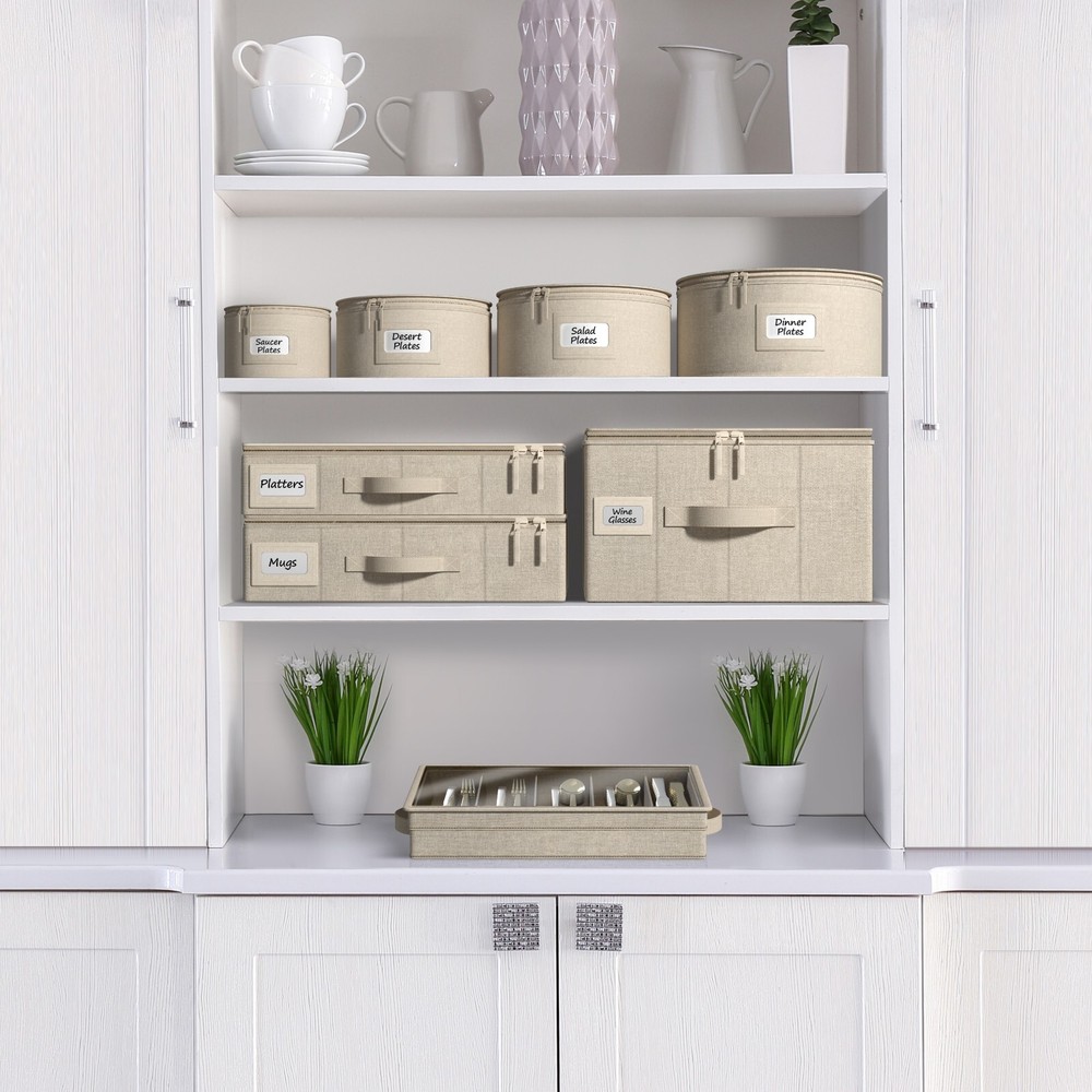 Sorbus Dinnerware Storage Set of 8