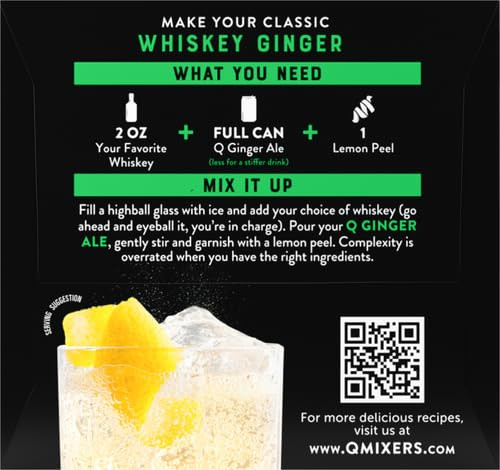 4 Pack - Q Mixers, Ginger Ale, 7.5 Fl Oz.