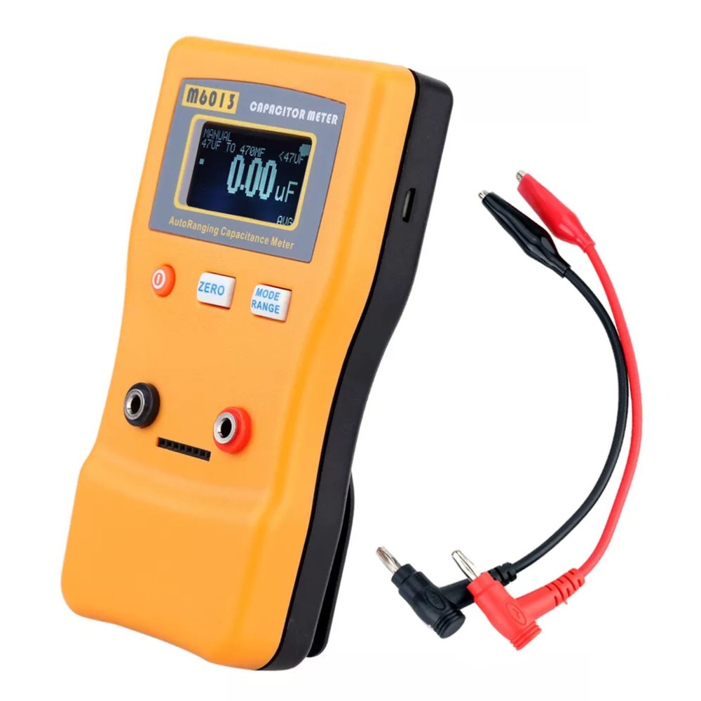 Handheld M6013 Capacitor Meter Auto Rang Measuring Capacitance Tester Tool