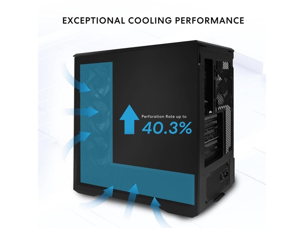 Lian Li VECTOR V100 MINI Micro Form Factor Compact PC Case, Panoramic Tempered G