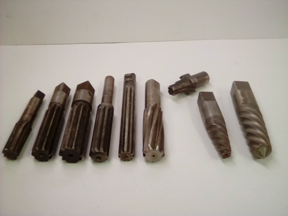 Machinist Milling Bits 9 pcs. assorted sizes & brands