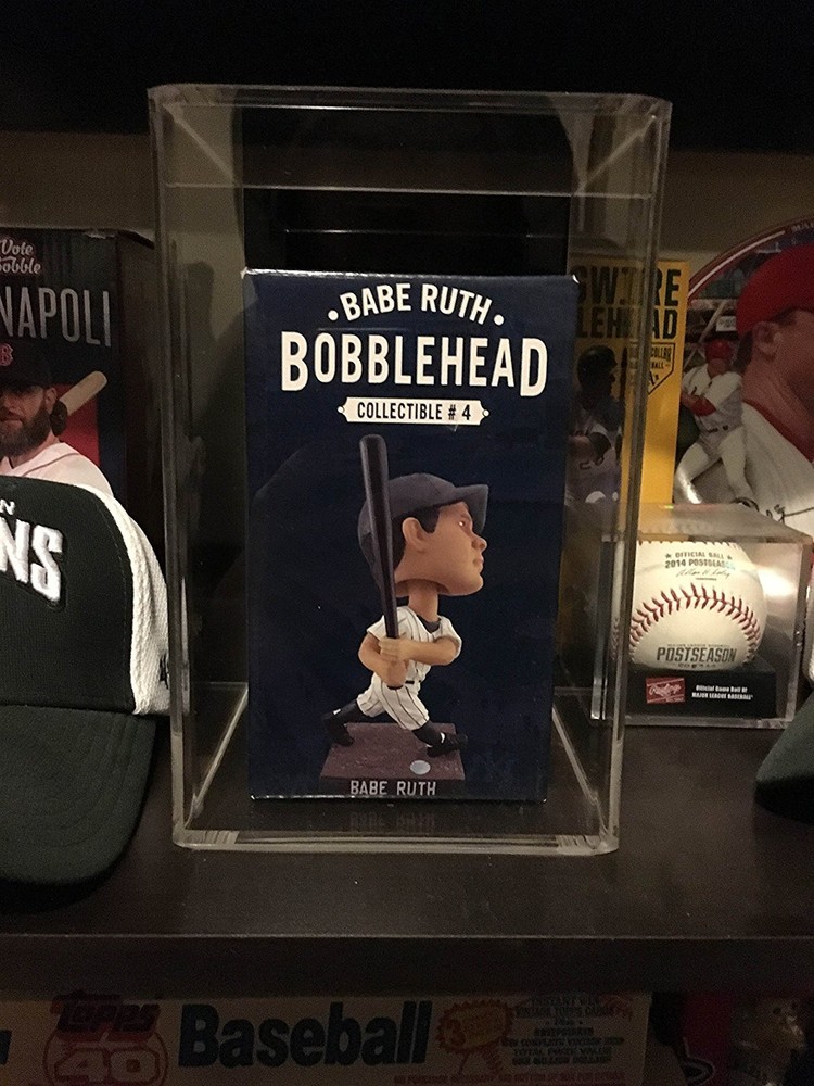 Bobblehead / Figurine Display Case with Wall Mount and Black Back (A016-BB)