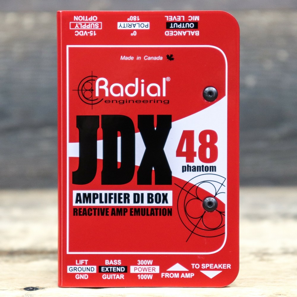 Radial Engineering JDX 48 Guitar Amplifier Direct Box / Reactive Amp Emulation