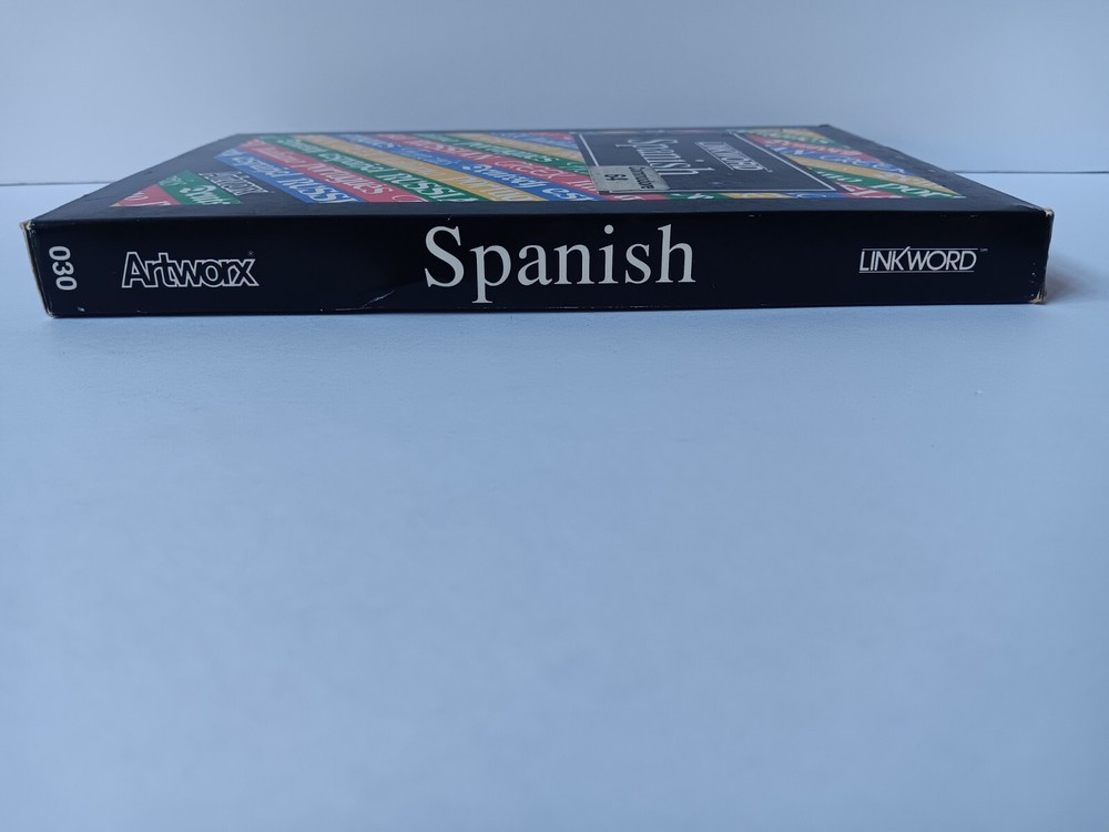 Commodore 64 Linkword Spanish Computer Software Tested/Works Artworx Box Damage