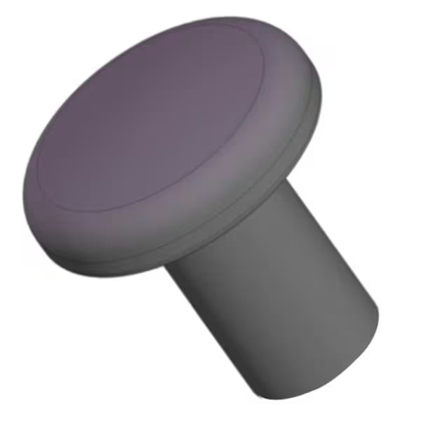 Innovative Components Pull Knob, 5/16-18 Thread Size, 1.25"L, Steel