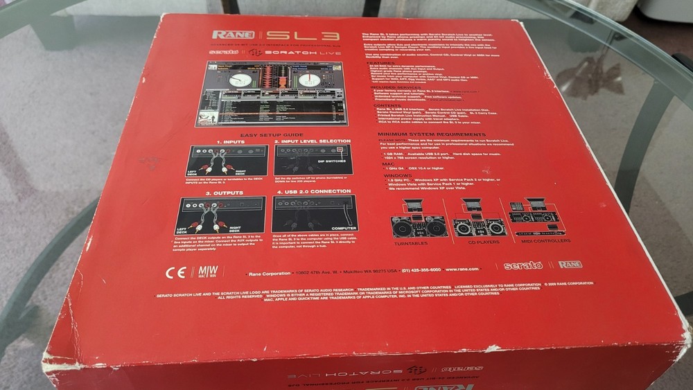 Rane Serato SL3 Scratch Live DJ DJ DVS Audio Interface With Original Box