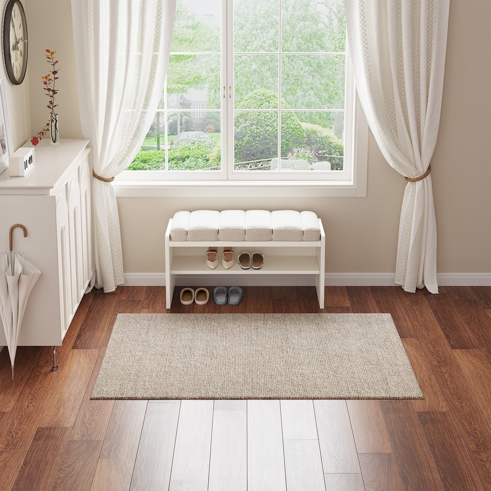 Multi-Functional Storage Bench Comfy Shoe Changing Stool Modern Entryway Bench