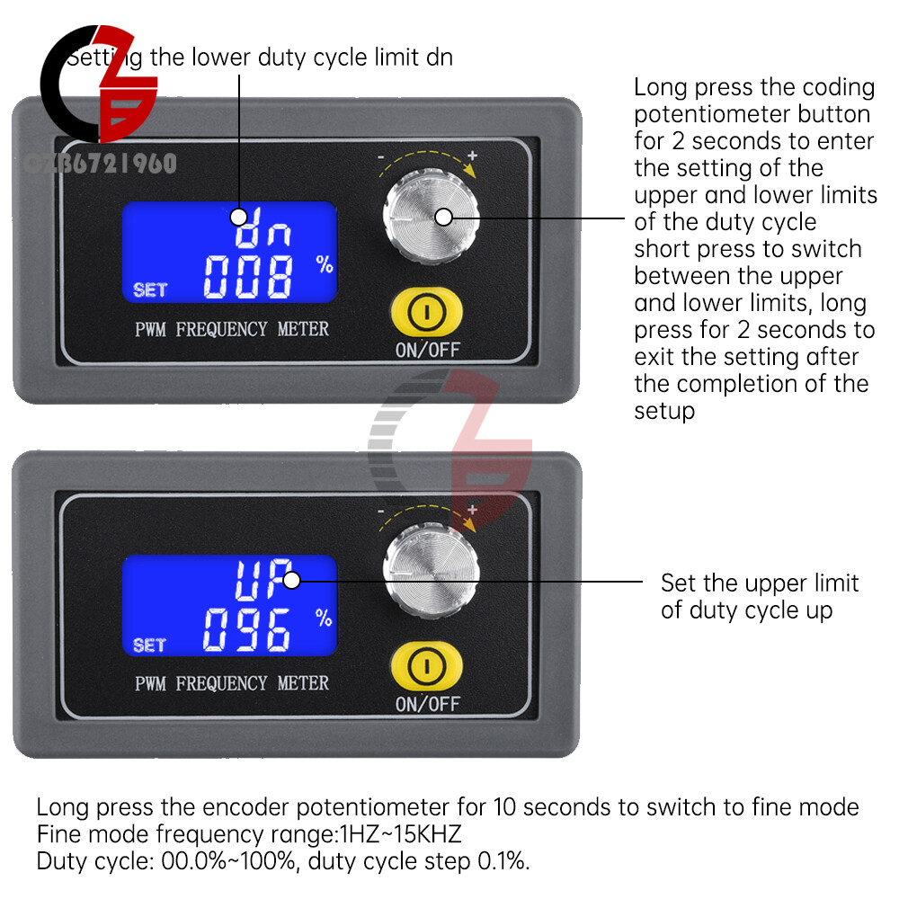 Signal Generator Module Adjustable PWM Pulse Frequency Duty Cycle Square Wave