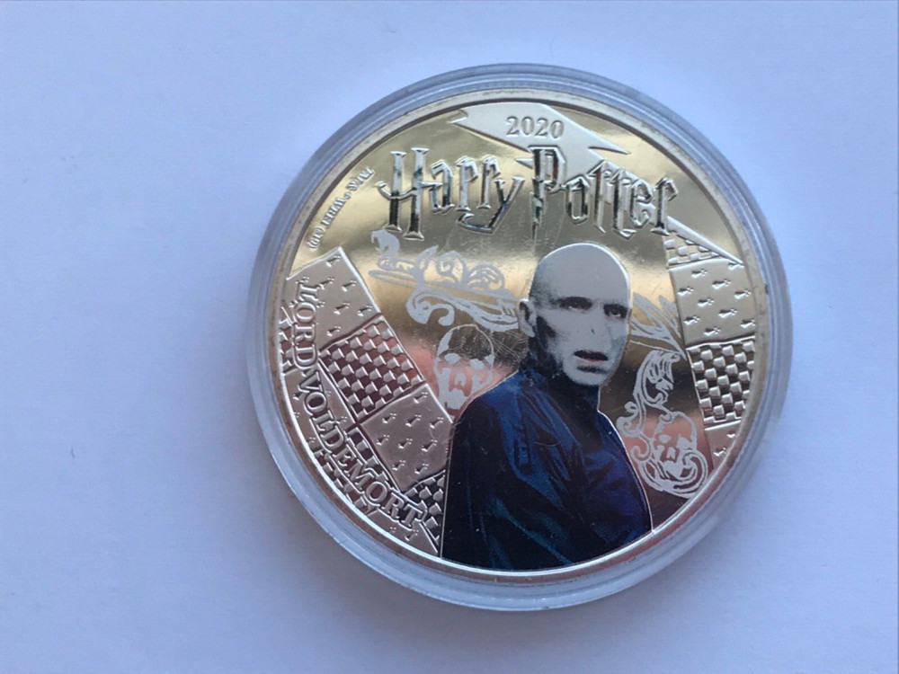 SAMOA HALF DOLLAR SILVER PLATED HARRY POTTER LORD VOLDEMORT 2020