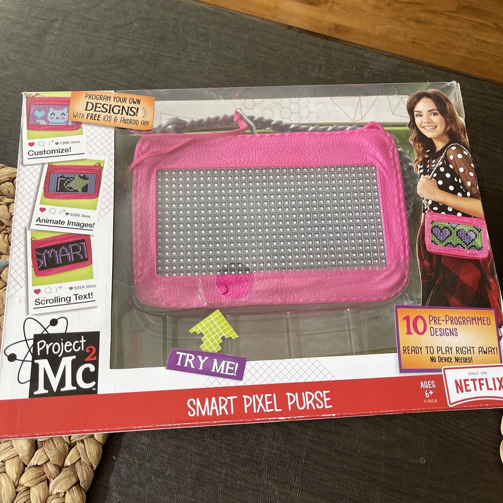 Smart Pixel Purse Project Mc2 Customize, Animate, Scrolling Text/10 Designs Wow