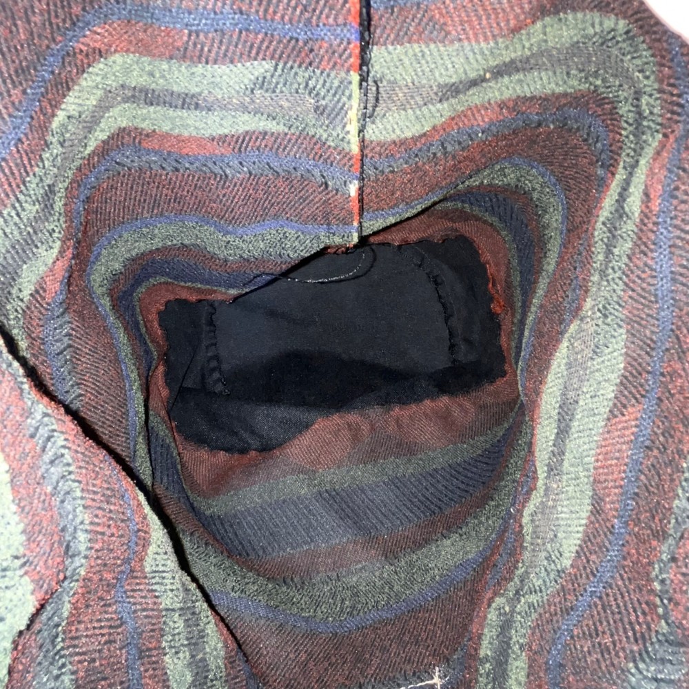 Outdoor Products Black & Red Striped Pattern Canvas & Adjustable Strap Backpack