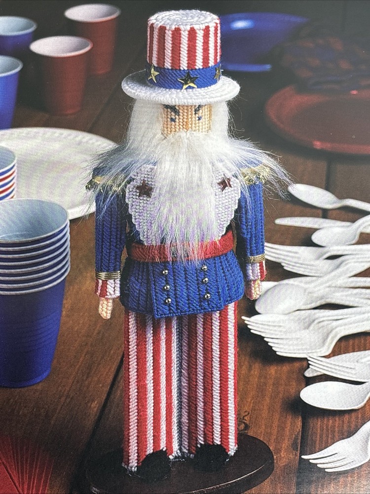 Uncle Sam Centerpiece Annie's Attic Plastic Canvas Pattern Page