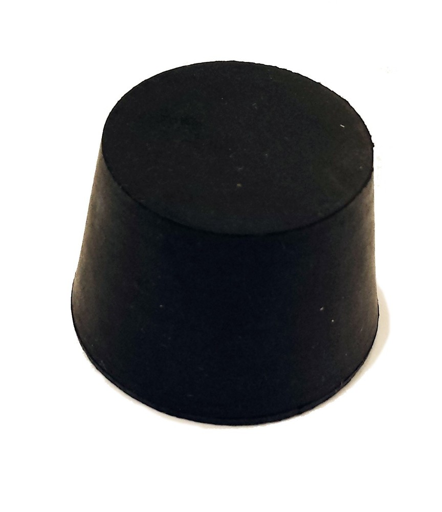 Herco Solid Black Rubber Stopper (Size 12 - 1ea)