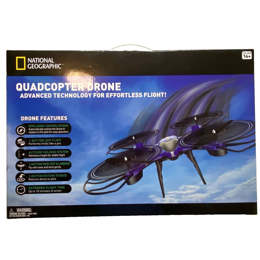 Quadcopter Drone Advanced Technology National Geographic Remote Control NIB