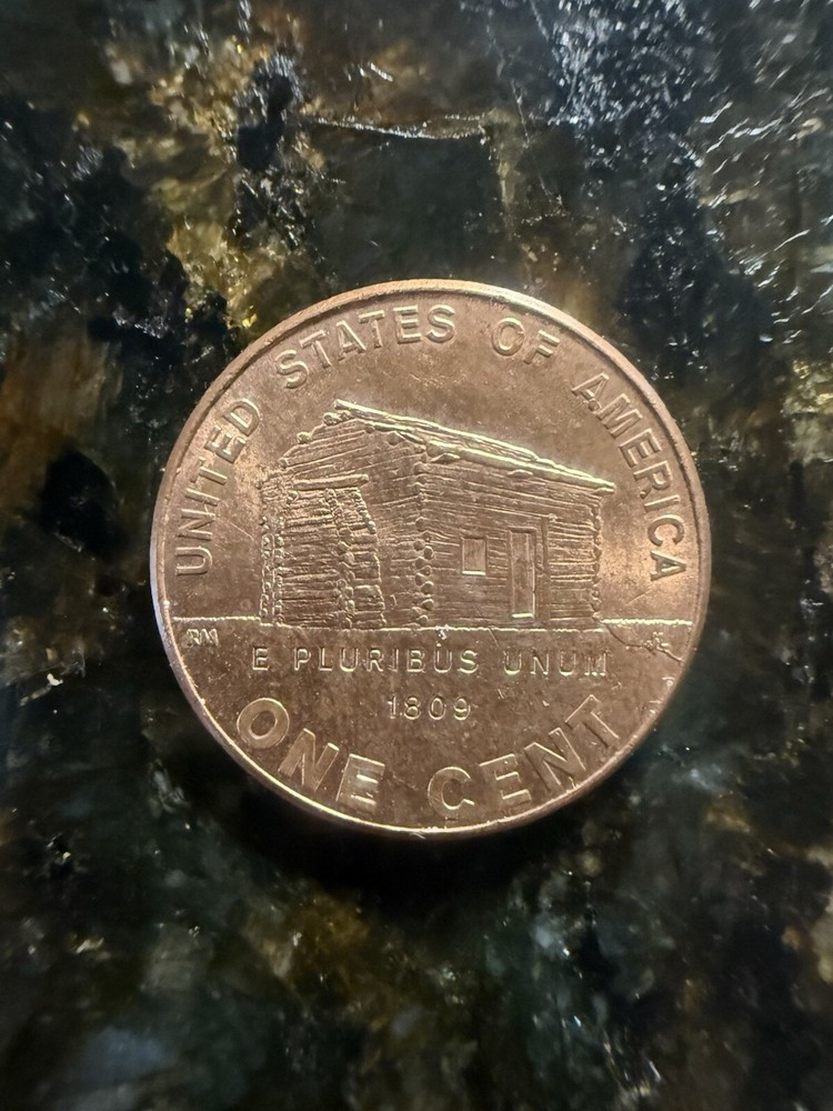 2009 Lincoln cabin penny no mint mark