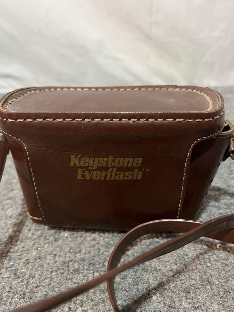 Vintage Keystone Everflash 10 Camera With Case Untested