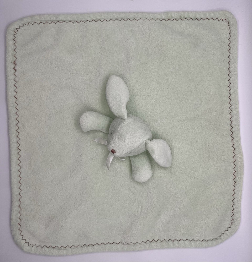 Blankets & Beyond Mint Green Bunny Rabbit Security Blanket
