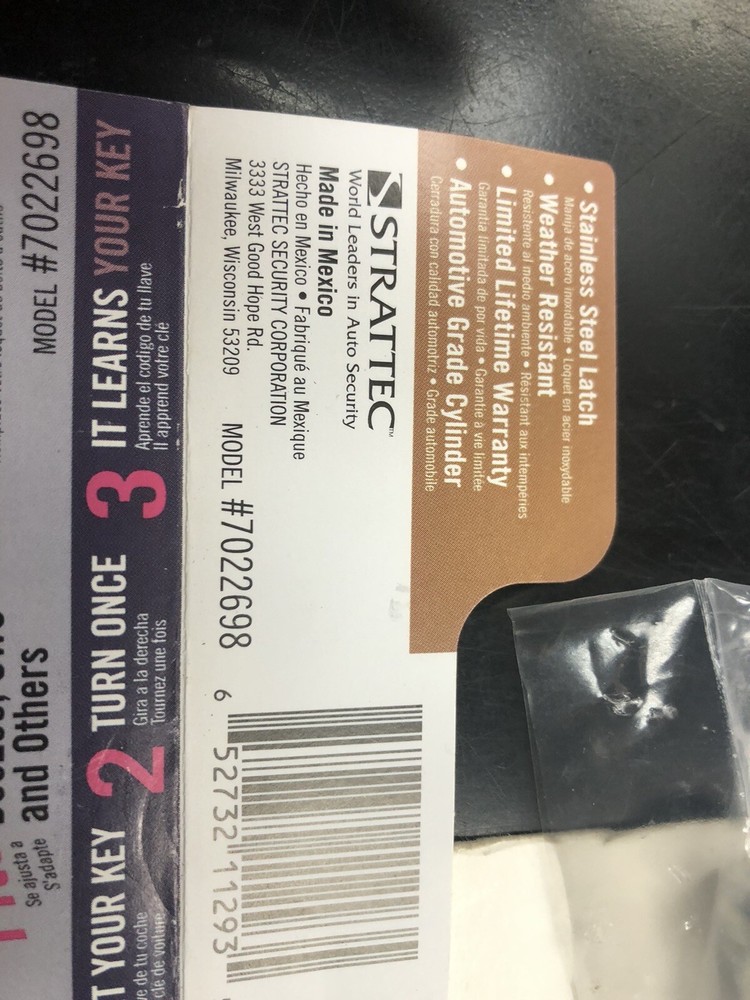 Bolt Hitch Locks and Other Locks OPEN PACKAGE