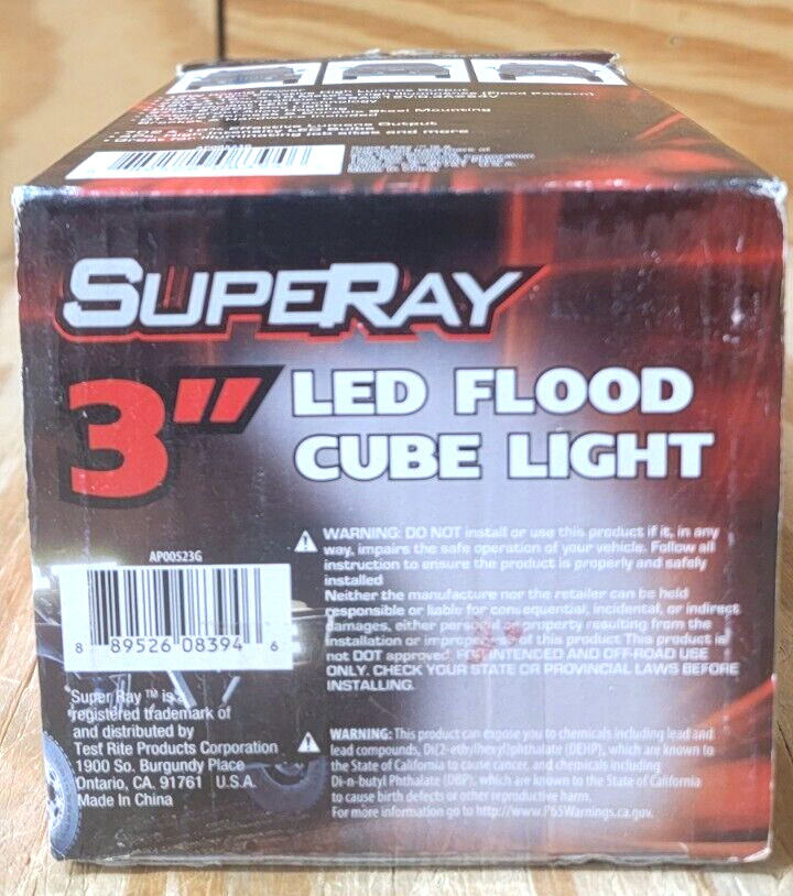 SupeRay 3" LED Flood Cube Light