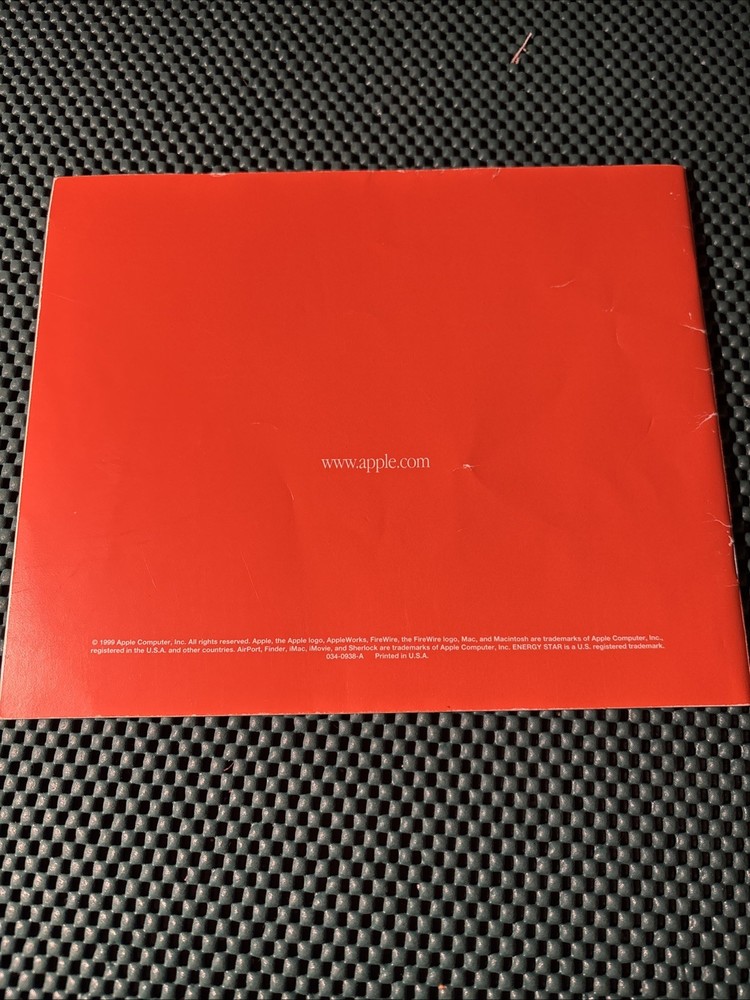 Vtg Apple Computers🍏 iMac User Guide 1999 W/ Mac OS Software Insert