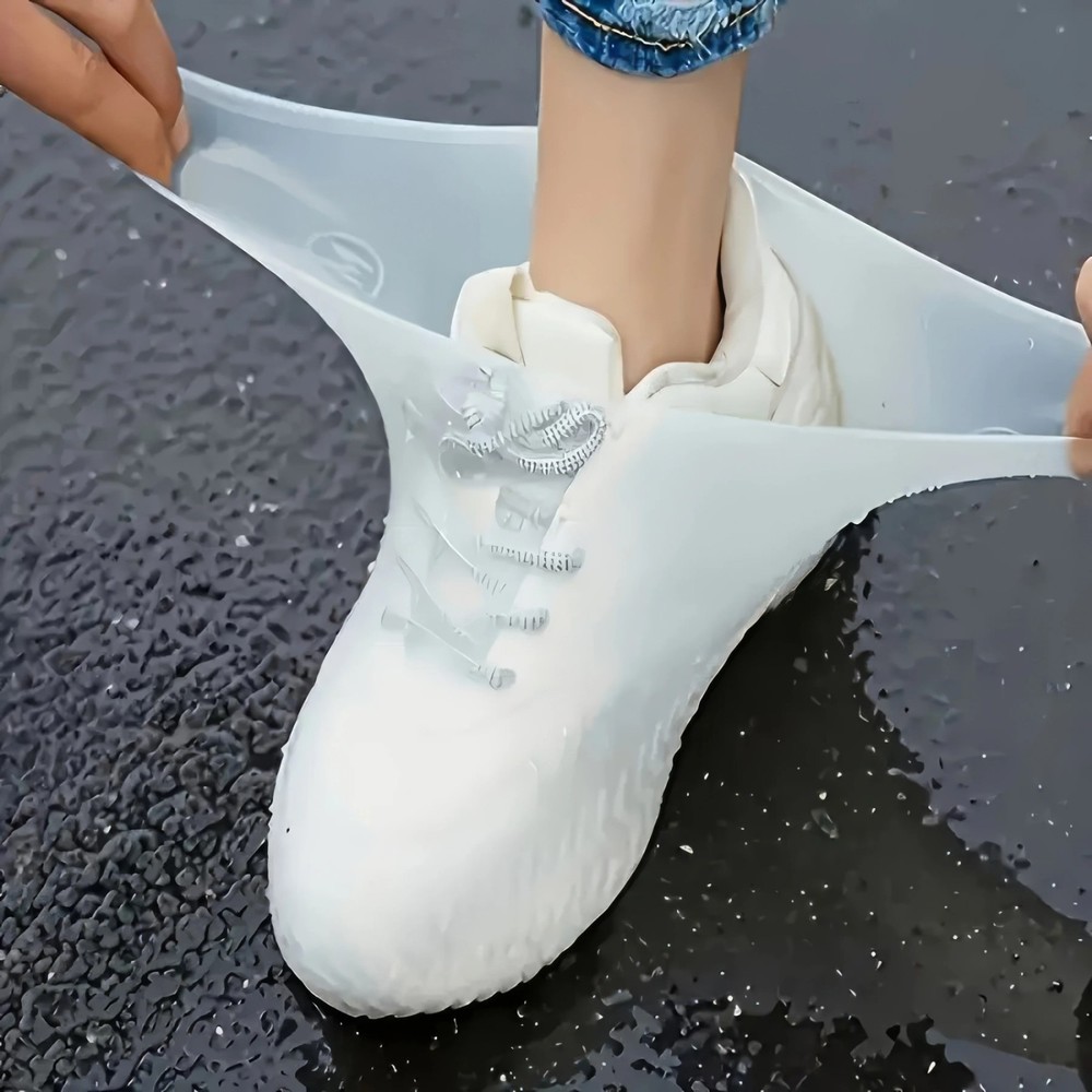 Waterproof Rain Shoe Cover Elastic Latex Boot Protector Reusable Unisex