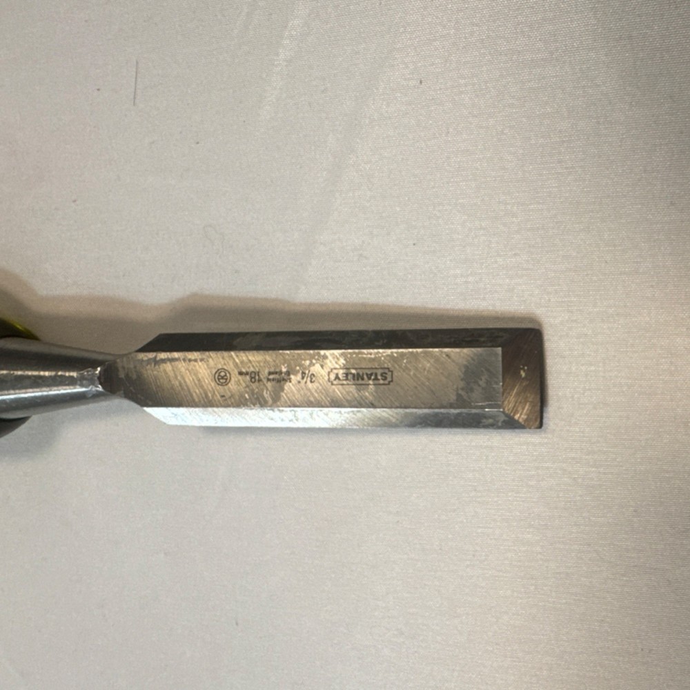 Stanley Bevel Edge Chisel 3/4 in Steel Blade Yellow Black Plastic Handle