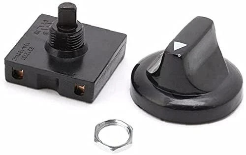 Black Fan Rotary Switch 4 Position 3 Speed Selector Governor