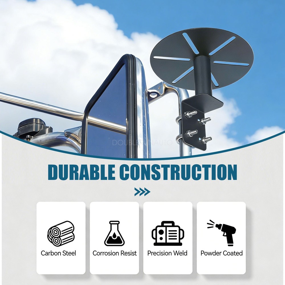 Strobe Light Mounting Bracket Mirror Mounted Bracket for truck 2pcs