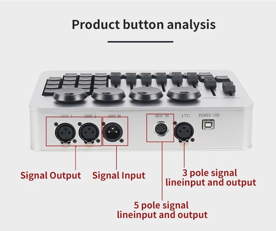 Mini Command Wing Console Stage Lighting Controller MA2 Version DMX Controller