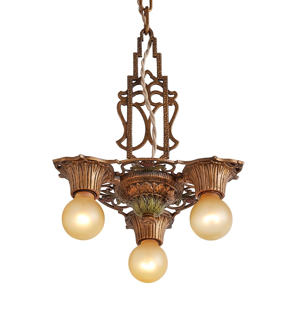 Five pcs AMBER 2.5" diameter DIMMABLE LED Painted Bulbs for Art Deco Lighting