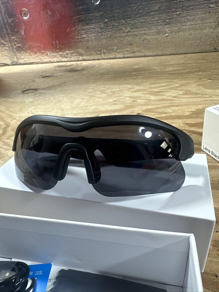 Wowrio Smart Sport Glasses Black- Opened