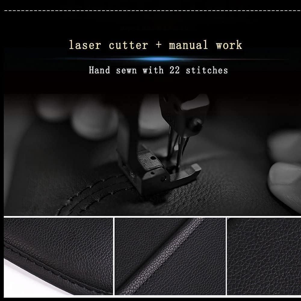 PU Leather Car Seat Back Organizer Kick Mat Protector 2 Pack