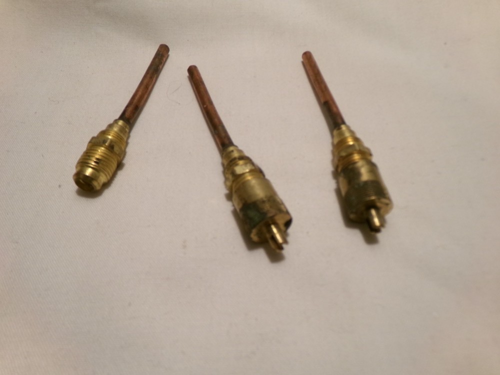 3 HVAC Line Service Valves 1/4" x 2"