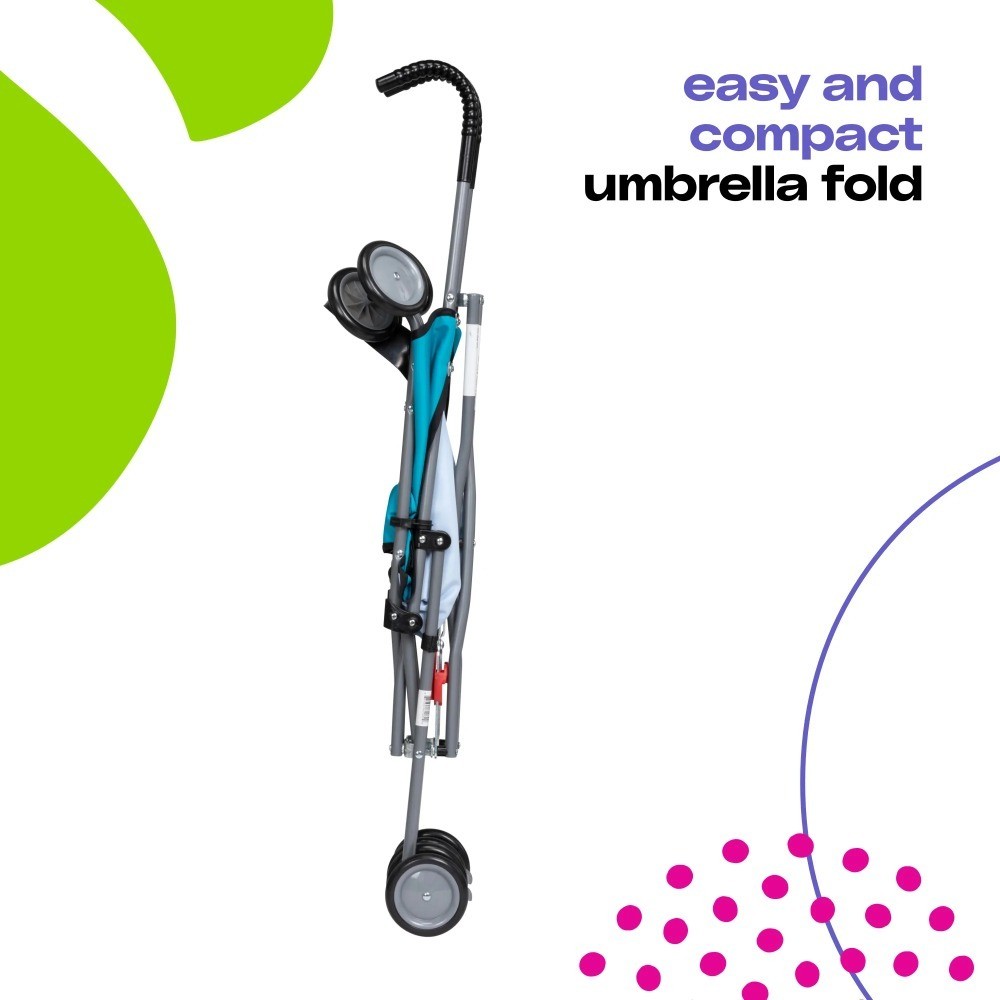 Lightweight Umbrella Stroller for Toddlers, Turquoise, Compact Fold