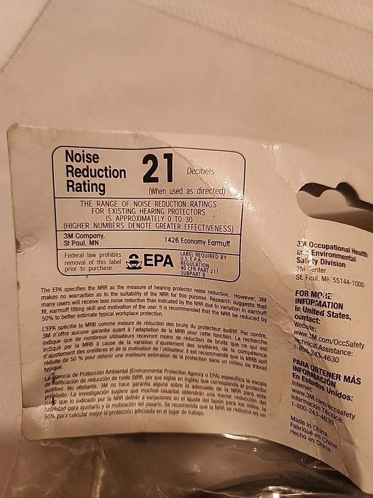 3M over the Head Earmuffs: Polyurethane Cushion 1426