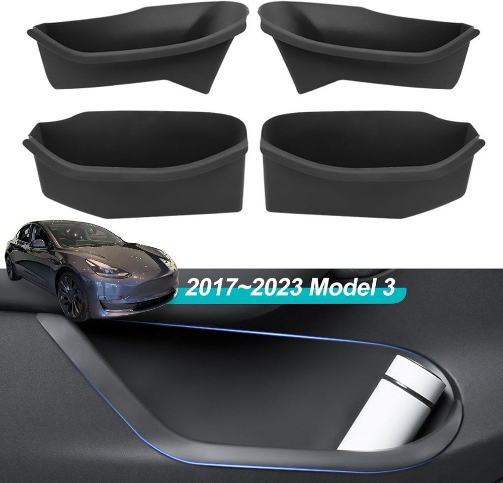 Door Side Storage Box For Tesla Model 3 2017-2023
