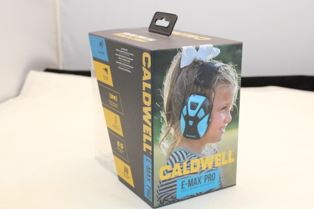 CALDWELL E-MAX PRO YOUTH ELECTRONIC HEARING PROTECTION - BLUE
