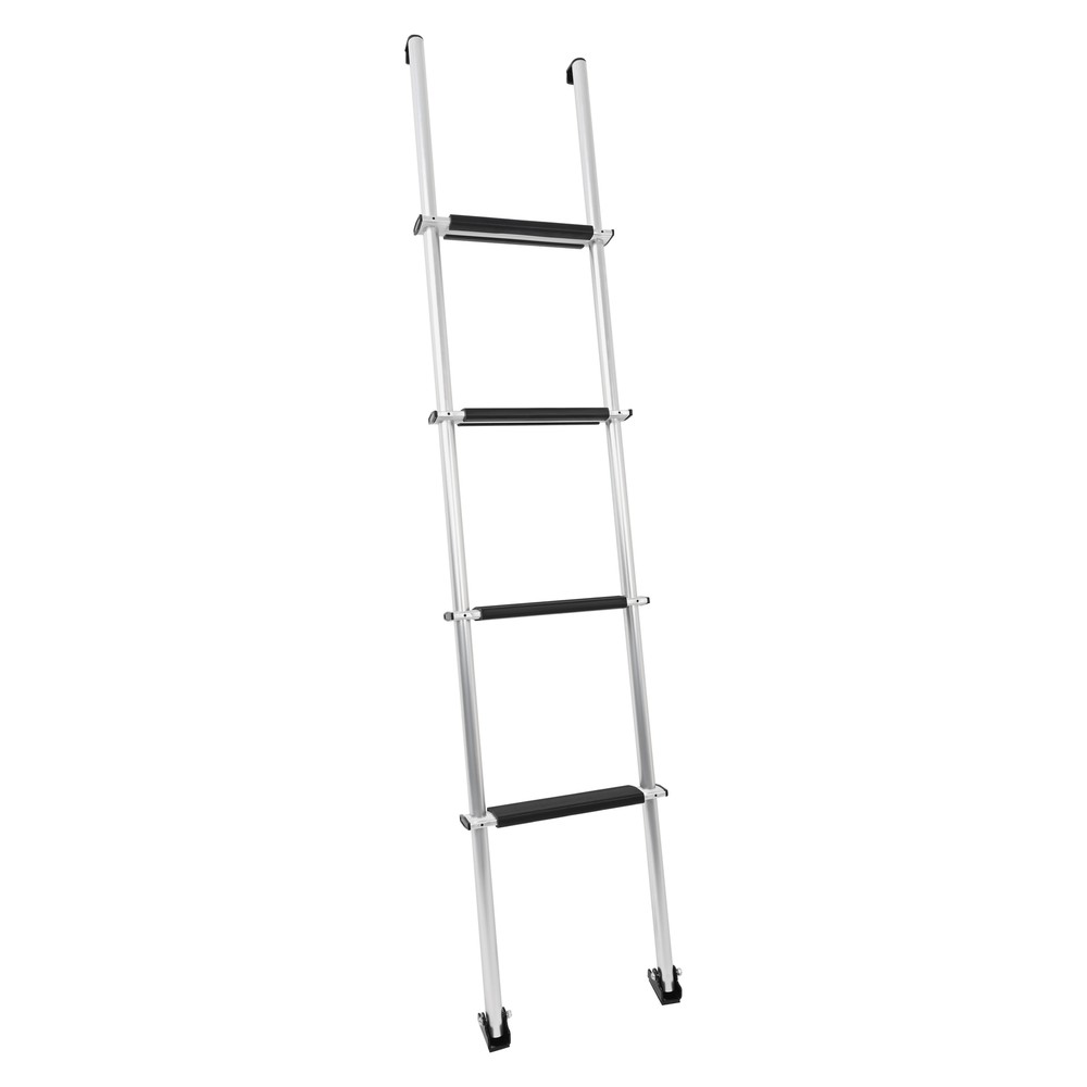 60" Bunk Ladder Aluminum Silver & Black For RV Camper Trailer or Home Garden