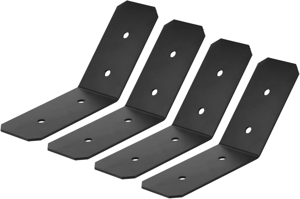 4 Pcs Flush inside 45 Degree Angle Bracket for 4X4 Nominal Posts, Pergola & Gaze