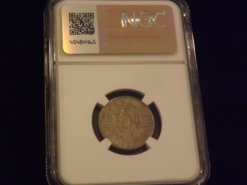 1923 5C Canada NGC AU