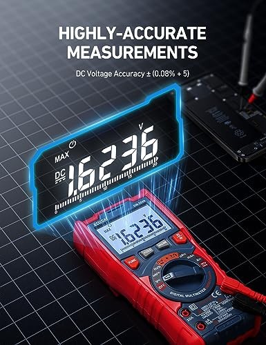 Digital Multimeter Tester TRMS 20000 Counts with Higher Resolution Auto