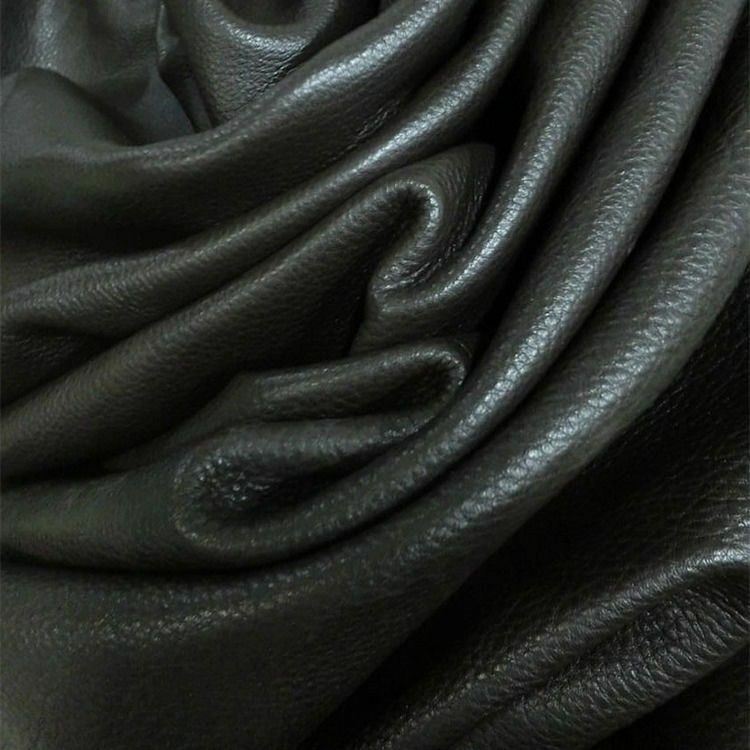 Black Lichee Pattern First layer leather fabrictobago cowhide for Leathercraft