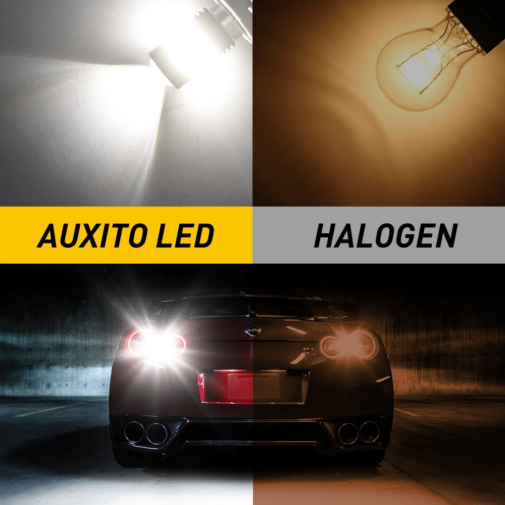 3157 3057 48-LED Reverse Backup Light Bulbs 6000K White Super Bright Plug&Play